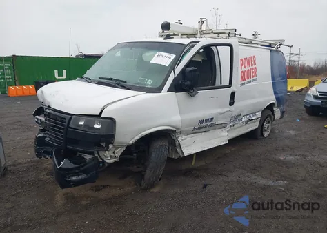 2019 GMC Savana 2500 Work Van z USA, uszkodzony, nr VIN 1GTW7AFG3K1155428